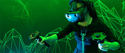 Le casque de realite virtuelle HTC Vive